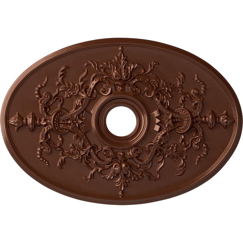 30 3/4"W x 21/14"H x 3 7/8"ID x 1 5/8"P Alexa Ceiling Medallion