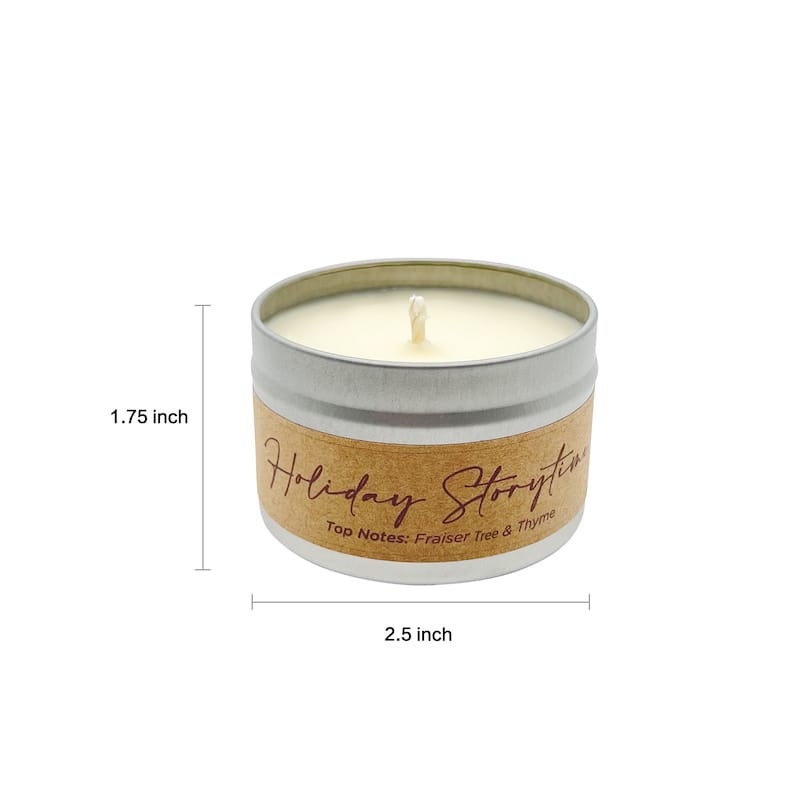 Cozyville Fragrances All Natural Soy Candles in Silver Tin/ Glass Jar