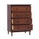 preview thumbnail 12 of 57, Walker Edison Bullrushes 4-drawer Solid Wood Chest