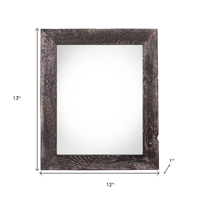 HomeRoots 8" x 10" Black Solid Wood Tabletop Picture Frame