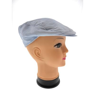 Dolce & Gabbana Light Blue Solid Signature Classic Flat Cap for womens