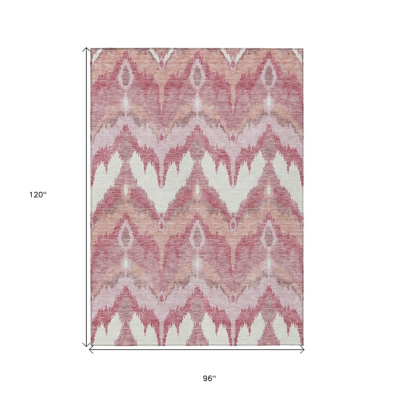 HomeRoots Ikat Transitional Rectangle Outdoor Rug