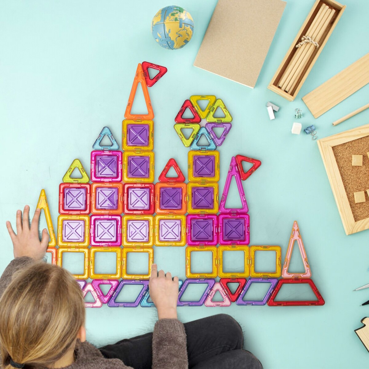 creative magnetic tiles building set