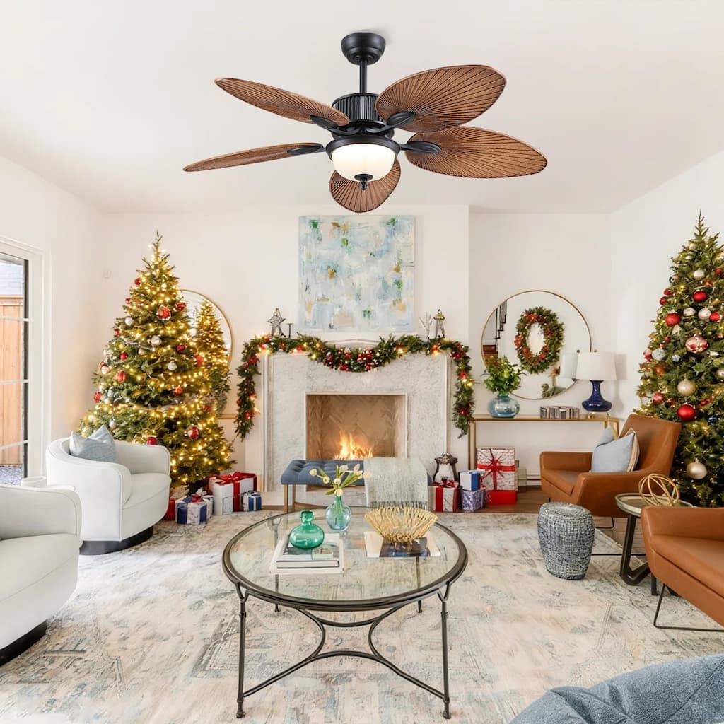 Kviflon 50 Inches Ceiling Fan with Light and Remote - 50 Inches