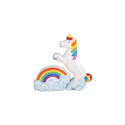 Q-Max 5" H Rainbow Unicorn Salt and Pepper Shaker 2 PCS Set