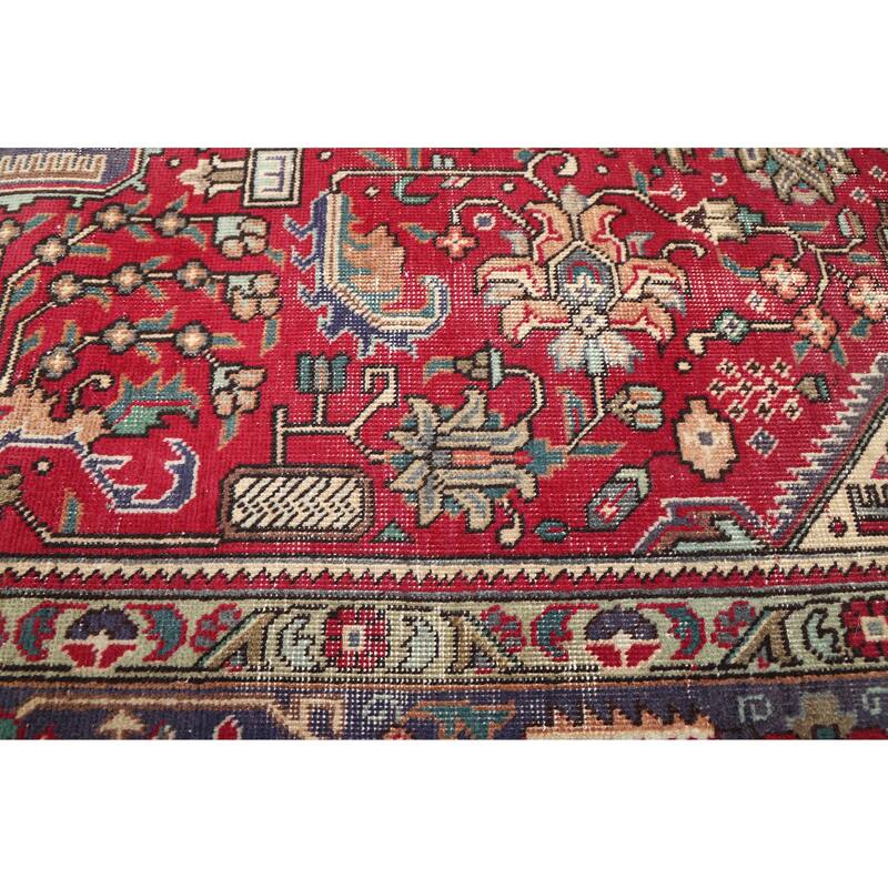 ECARPETGALLERY Hand-knotted Antalya Vintage Red Wool Rug - 6'7 x 9'7