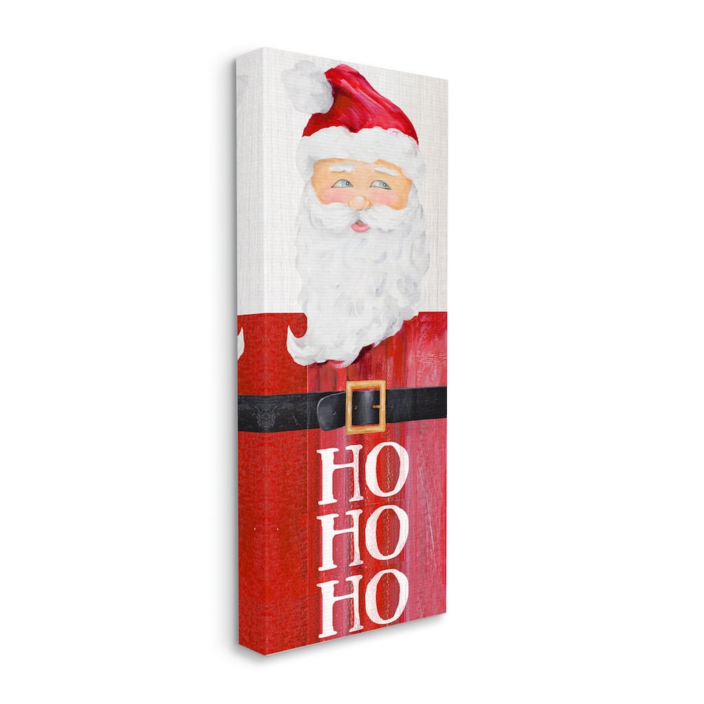 Stupell Santa Clause Rustic Red Suit Charming Christmas Canvas Wall Art