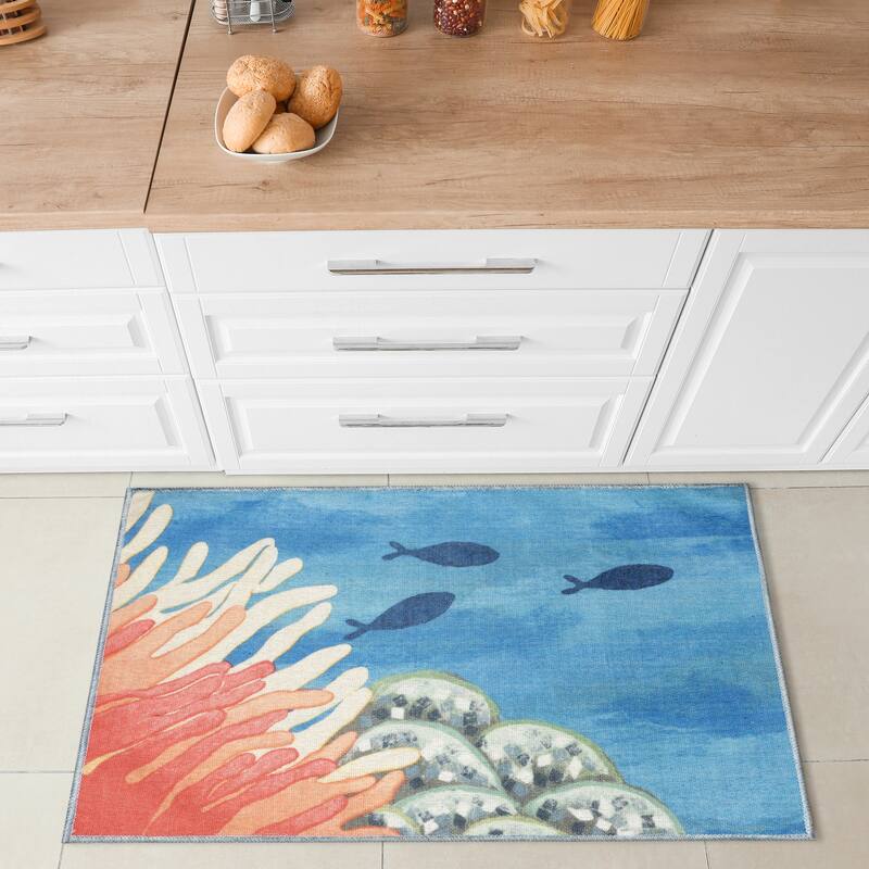 Liora Manne Impressions Reef Border Indoor/Outdoor Mat