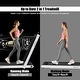 preview thumbnail 41 of 80, SuperFit 2.25HP 2 in 1 Folding Treadmill Remote Control W/ APP