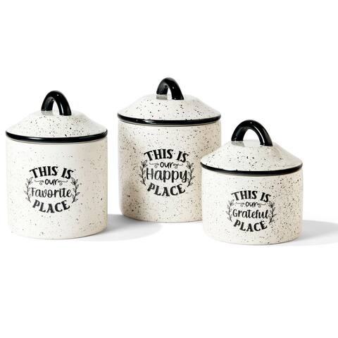 Happy Place 3 Pc Canister Set