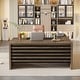 preview thumbnail 15 of 19, 62.2" Executive Desk with Mobile File Cabinet, L-Shaped Office Desk for Home Office