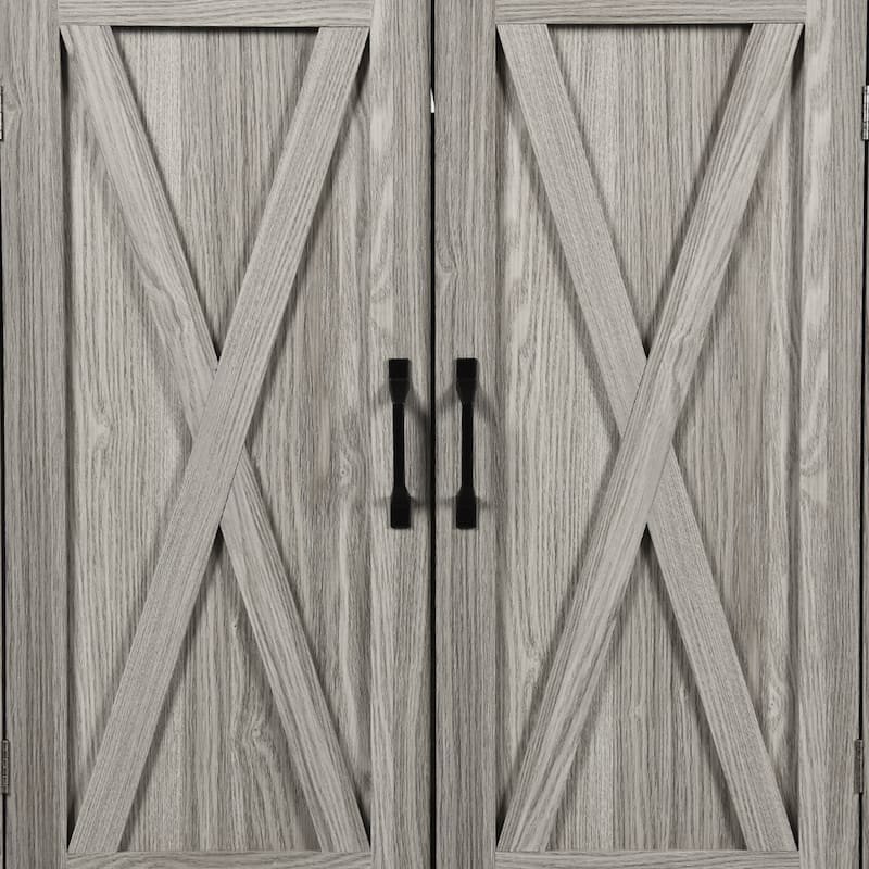 71" Tall Large Hidden Cat Litter Box Enclosure Furniture with Charging Station for Self-Cleaning Litter Boxes