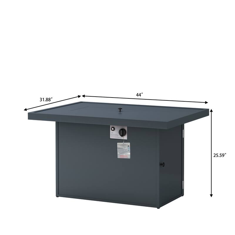 Rectangular Fire Pit Table