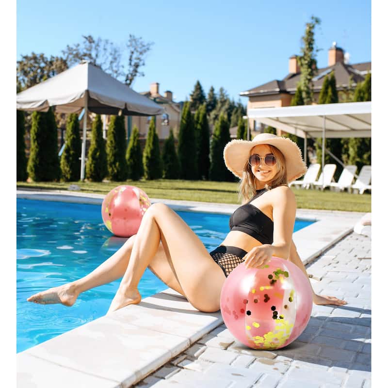 POZA Rose Gold Inflatable Full House Bundle - 7 Pieces Pack - ‎74 x 6 x 6 inches