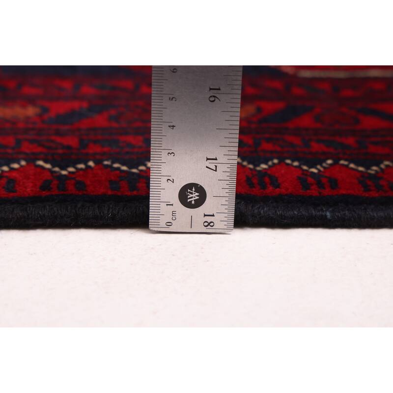 ECARPETGALLERY Hand-knotted Finest Khal Mohammadi Red Wool Rug - 6'7 x 10'0