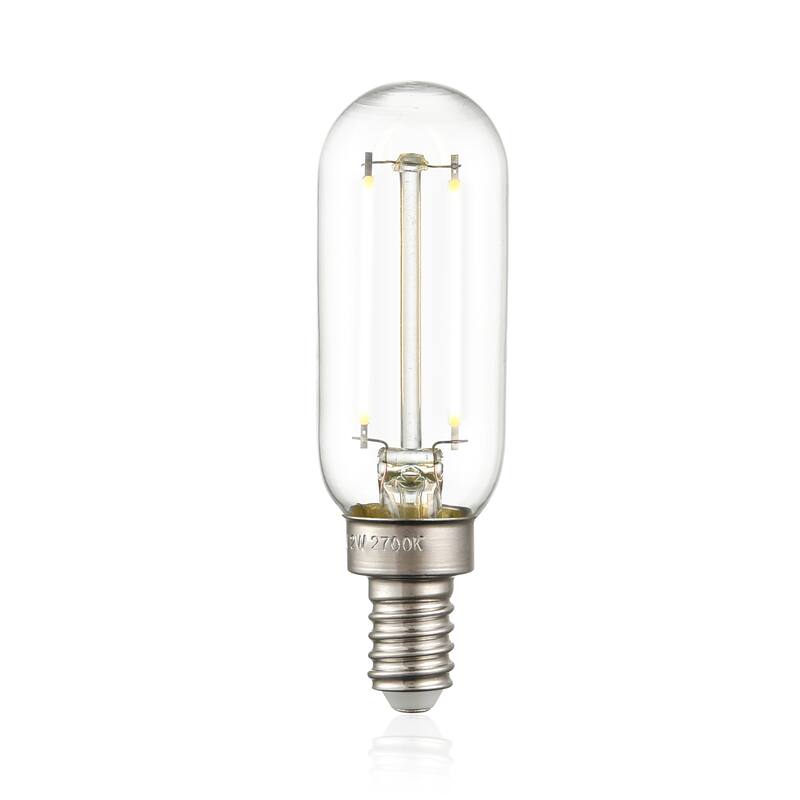 Light Society Tabby Dimmable T8 LED Filament Light Bulb - Set of 4 - Clear