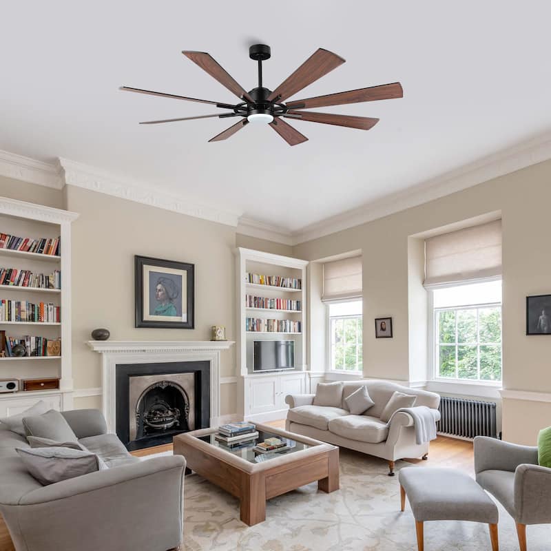 WINGBO 60 inch Windmill 8-Blade LED Indoor Ceiling Fan