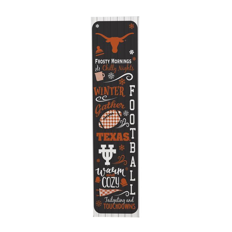 47" Double Sided Seasonal Porch Leaner, University of Texas - 47" x 11.25"