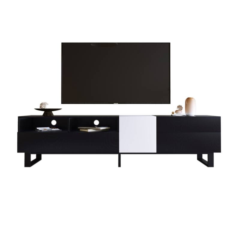 TV Stand for 80 inhc TV with Double Storage Space