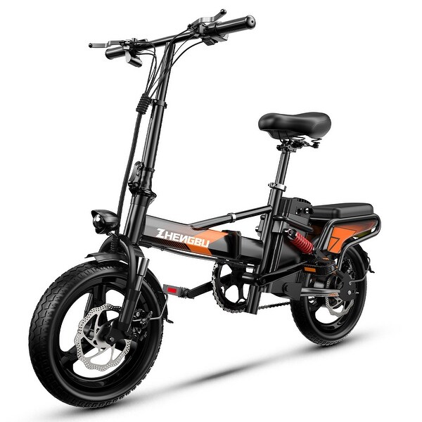 400W Electric Commuter Bikes, Folding Mini Ebike 14'' Electric