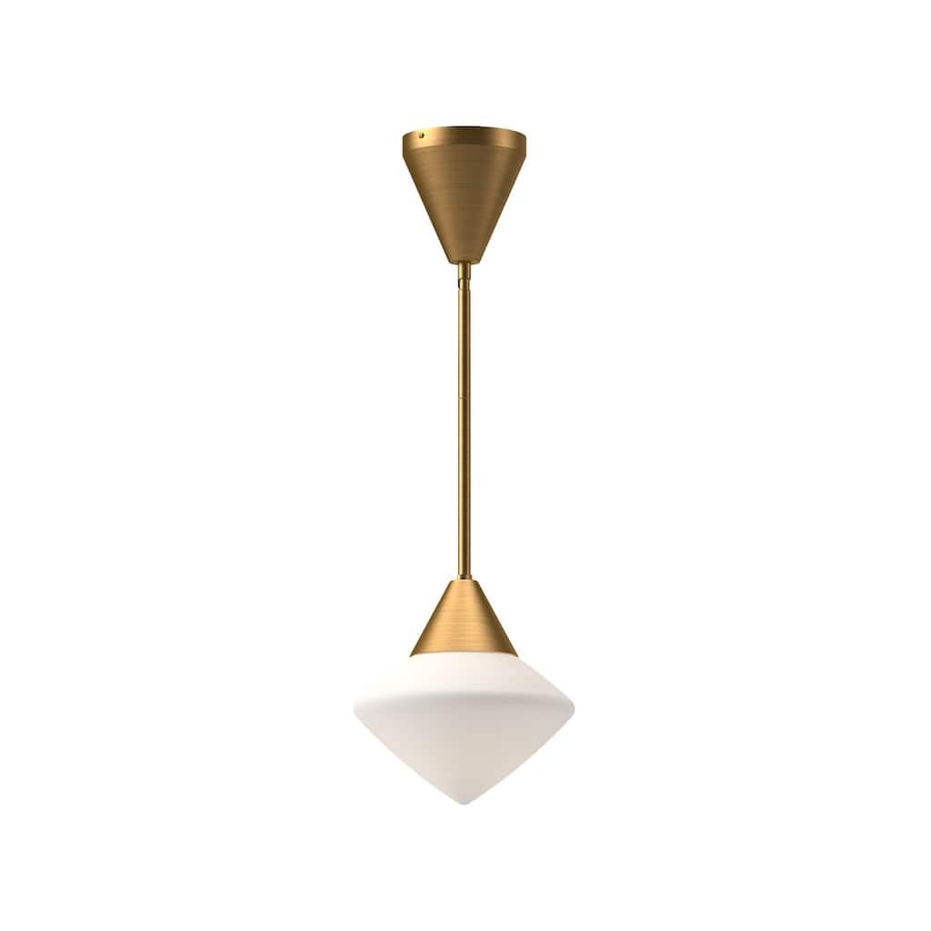 Alora Lighting PD537508OP Nora 8" Wide Mini Pendant with Opal Glass