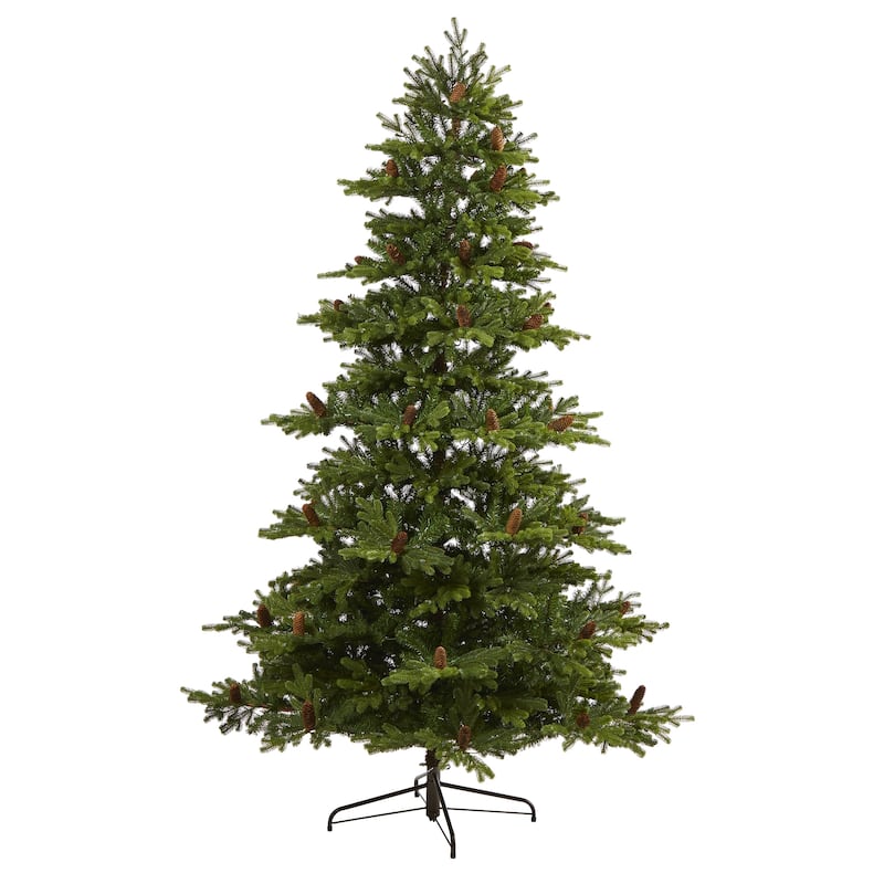 Pre-Lit Yukon Mountain Fir Artificial Christmas Tree - 7.5' - Clear LED Lights - 7.5 Foot