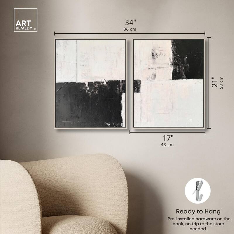 Shattered Symmetry II Canvas Set of 2 by Art Remedy