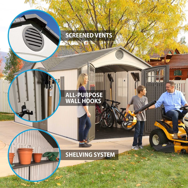 Lifetime 20 Ft. x 8 Ft. Outdoor Storage Shed