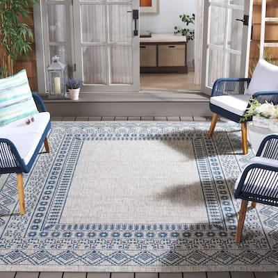 SAFAVIEH Courtyard Noretta Indoor/ Outdoor Waterproof Patio Backyard Rug