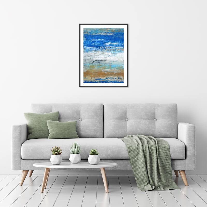 Mediterranean Coast Framed Print Wall Art by Norman Wyatt Jr.