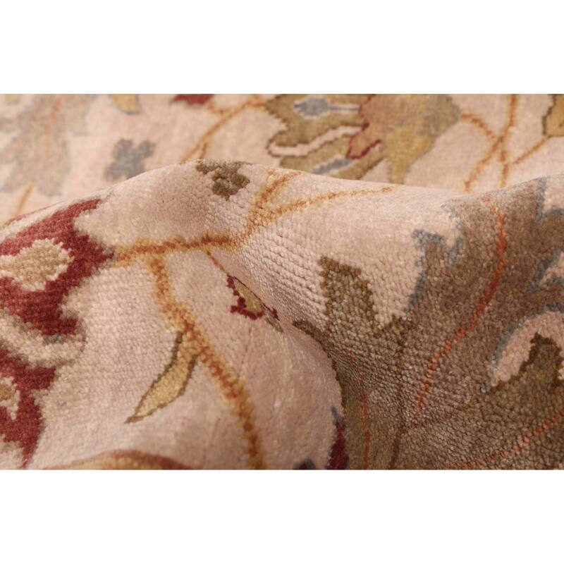 ECARPETGALLERY Hand-knotted Jules Serapi Beige Wool Rug - 8'11 x 11'9