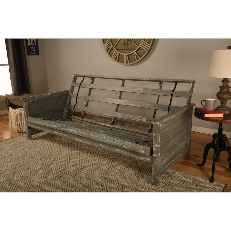 Somette Lexington Full-size Futon Frame in Weathered Gray Finish (Mattress not included) - Gray - Full