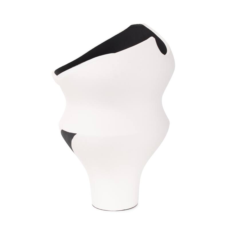 Rapsie Black and White Vase- Short