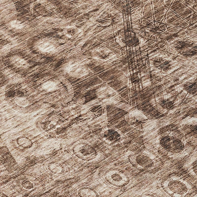 Machine Washable Indoor/ Outdoor Chantille Abstract Modern Rug