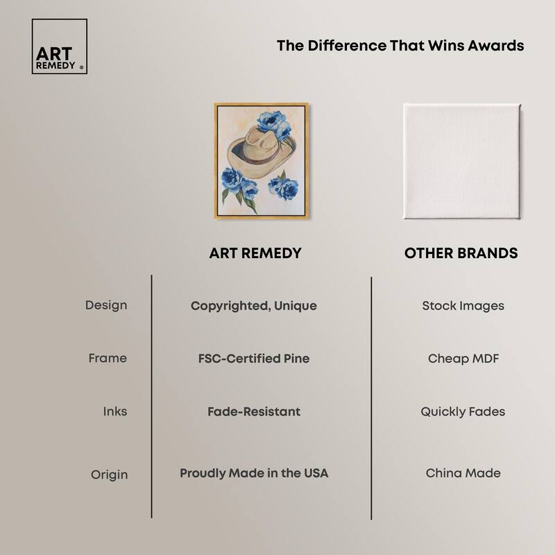 Brimming Blues I Canvas by Art Remedy