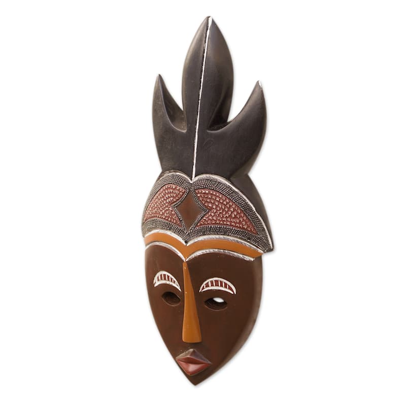 Novica Handmade Mawulorm Ii African Wood Mask