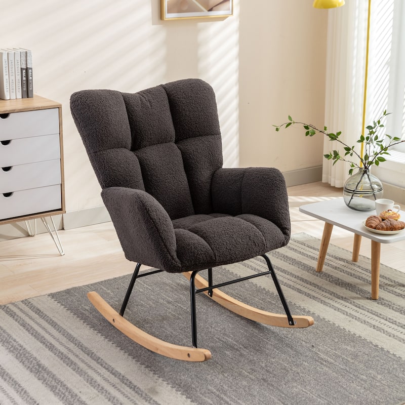 Teddy Fabric Rocking Chair