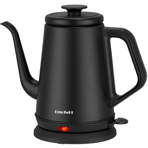 Green scenic Gooseneck Electric Kettle 1.0L 1000W Electric Tea Kettle of 304 Stainless Steel Auto Shut off Water Kettle Black