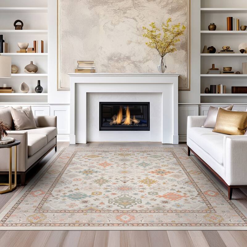 Crosswood Ellen Traditional Floral Indoor Polyester Area Rug