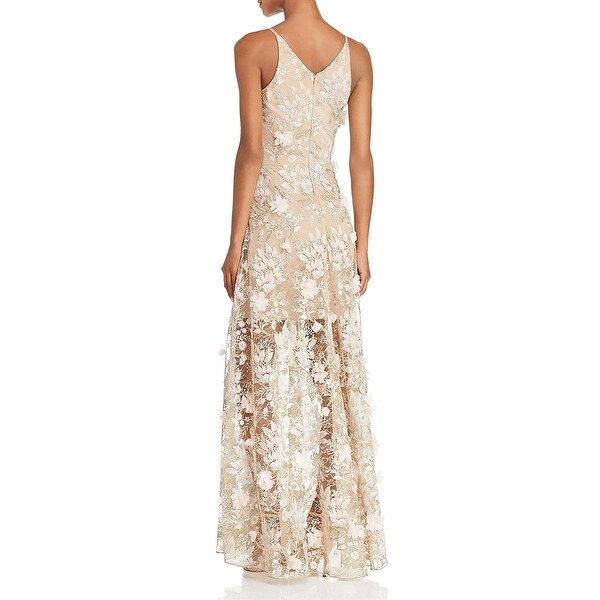 dress the population sidney embellished lace gown