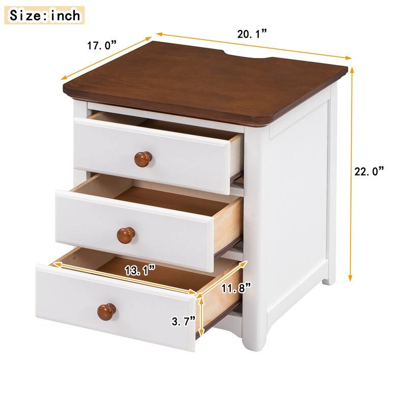 3-Pieces/1-Piece Bedroom Sets Full/Queen Size Platform Bed with Nightstand(USB Charging Ports) and 6-Drawer Storage Chest
