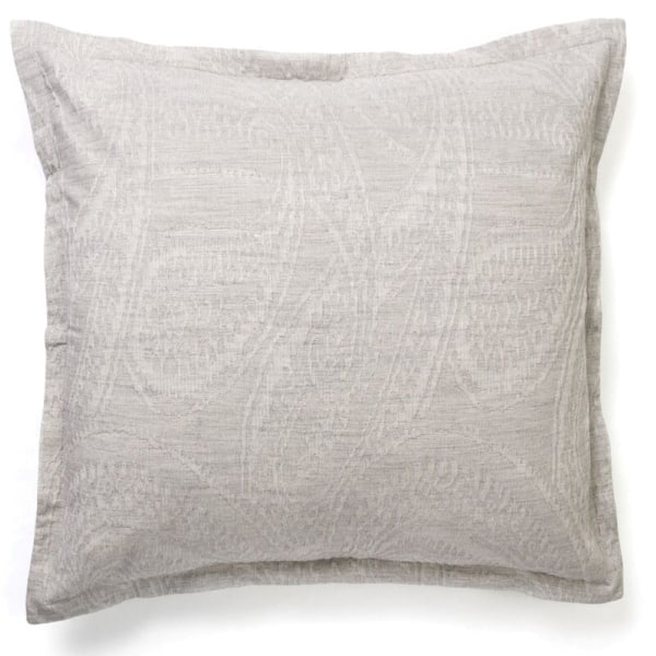 slide 2 of 2, Cottage Home Addy Grey Cotton Jacquard Euro Square Pillow