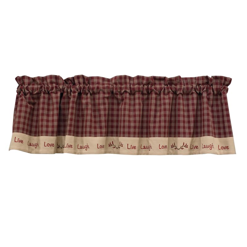 Park Designs Sturbridge Live Lined Valance 60" X 14" - 60" x 14"