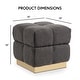 preview thumbnail 2 of 17, Furniture of America Soren Modern 18-inch Boucle Storage Ottoman with Biscuit Tufting