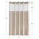 preview thumbnail 12 of 38, No Hook Geometric Tassels Shower Curtain with Snap-in Liner