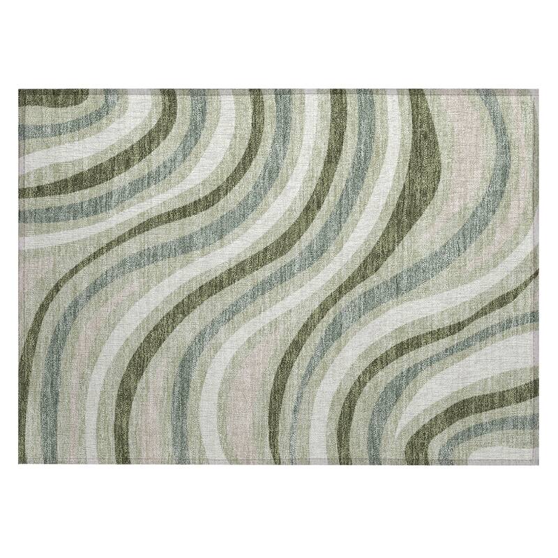 Machine Washable Indoor/ Outdoor Traditional Mimi Chantille Rug
