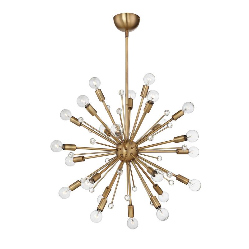 Savoy House Galea 24 Light 22" Wide Abstract Sputnik Chandelier
