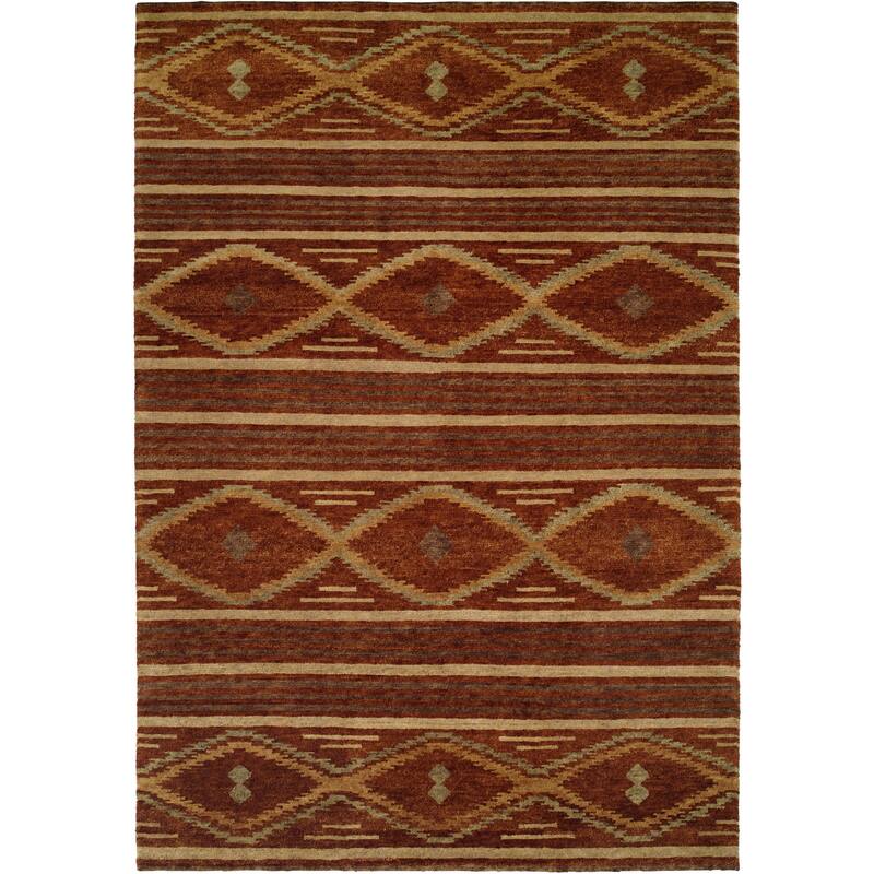 Traditional Multi-Colored Hand-Knotted Wool Area Rug - 2'6" x 8' - Multi-Colored
