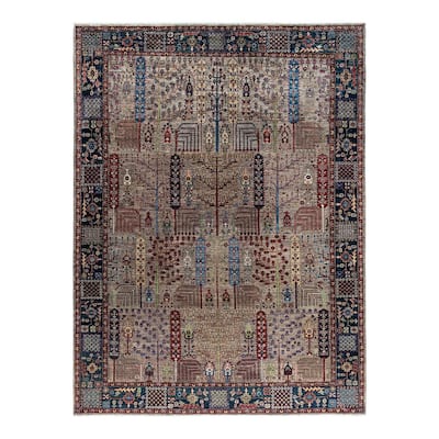 Serapi One-of-a-Kind Hand-Knotted Area Rug - Brown, 9' 2" x 12' 2" - 9' 2" x 12' 2"