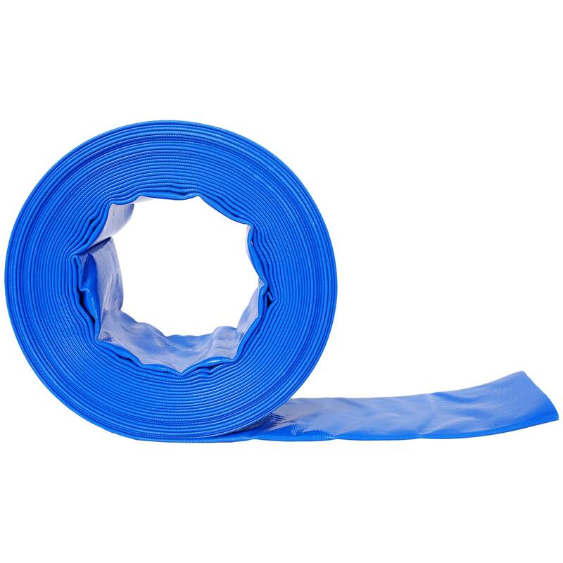 3" Heavy Duty Pool Backwash Hose, Reinforced PVC with 2 Clamps